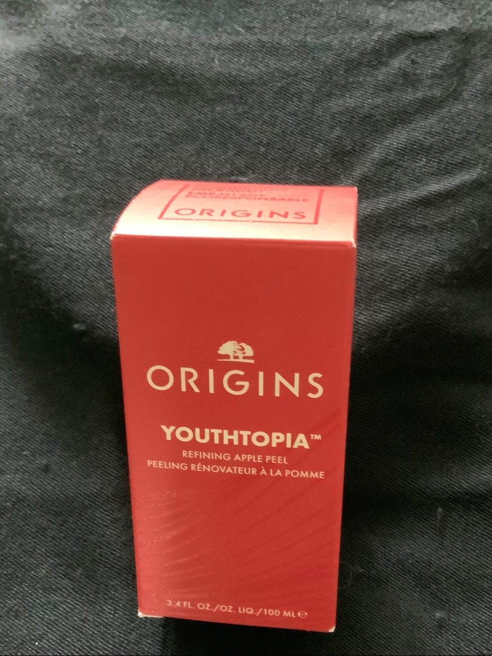 Origins Youthtopia Refining Apple Peel - Red and Gold Packaging